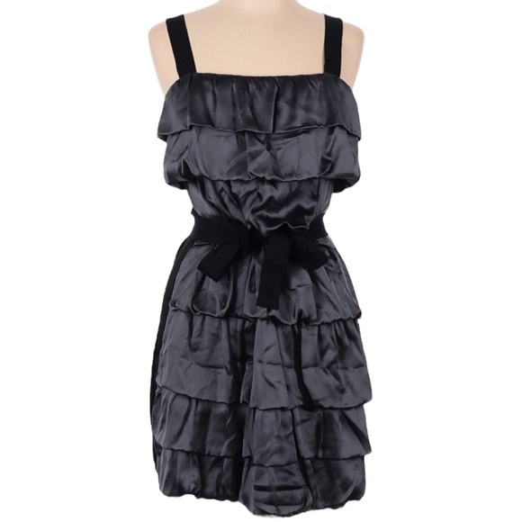 J Crew Black, Silk Knee Length Dress SZ XS - Picture 8 of 8